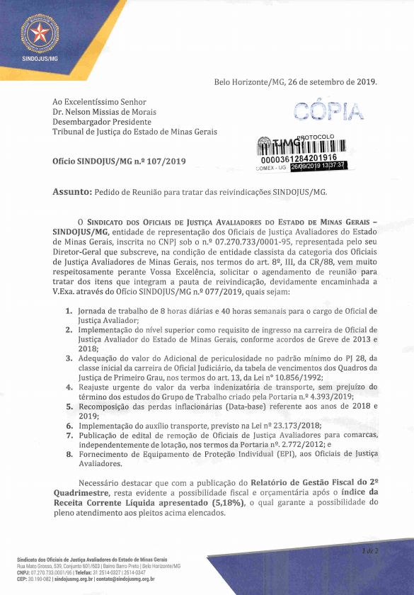 Sindojus Mg Solicita Reuni O Tjmg Para Tratar Sobre As Datas Bases