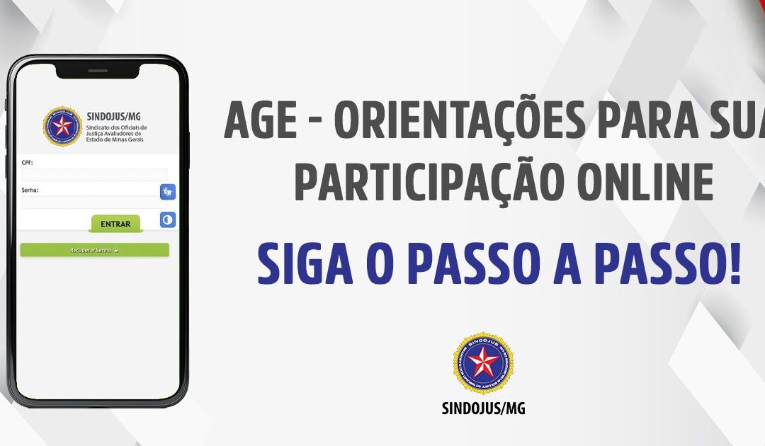 Participe da AGE online: Passo a Passo completo para você!